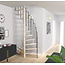 SOGEM Saturne feststehend Raumspartreppe Saturne 60x120 cm/70x140 cm breit - schwarz
