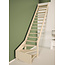 SOGEM Cottage Große feste Treppe viertelgewendelt extra breit Fichte - 80 cm breit