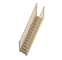 Tradi Eco feste Treppe gerade Kiefer - 80 cm breit