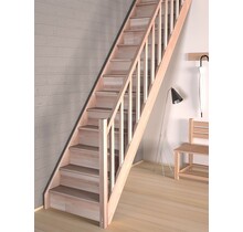 Tradi Eco feste Treppe gerade Buche - 80 cm breit