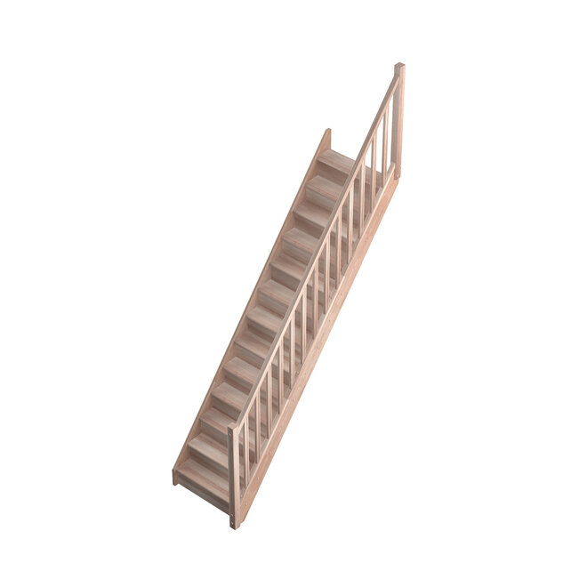 Tradi Eco feste Treppe gerade Buche - 80 cm breit