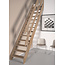 SOGEM Ardennen feste Treppe gerade Eiche - 70 cm breit