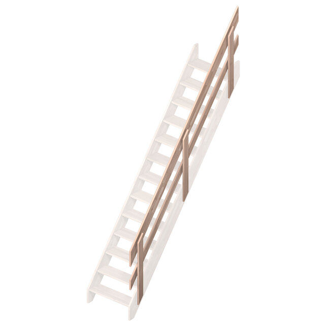 Feste Treppe Elsass gerade Buche - 70 cm breit