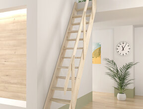 Kyoto feste Raumspartreppe Fichtenholz - 54 cm