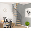 SOGEM Sigma feststehende platzsparende spindeltreppe silbergrau