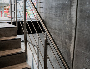 RVS treppen Stahlgeländer