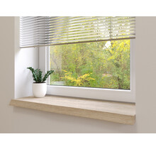 Maßgeschneiderte Baumstamm-Fensterbank ohne Ohren