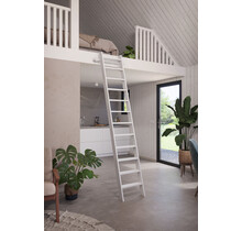 Buchenholztreppe weiß