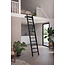 Miller Treppe schwarz Buche (RAL9005)
