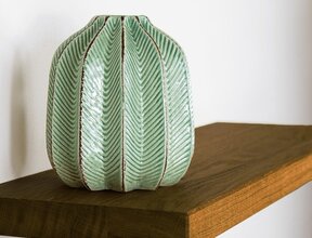 S455 - gerade nussbaumfarben lackiert - 220 cm