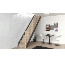 Liverpool gerade und breite eichentreppe - 80 cm