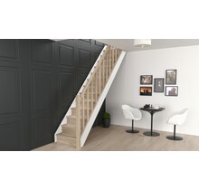 Helsinki gerade und breite eichentreppe - 80 cm