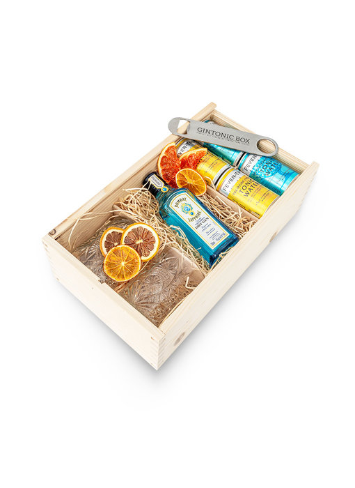 Bombay Sapphire gin giftbox met glazen