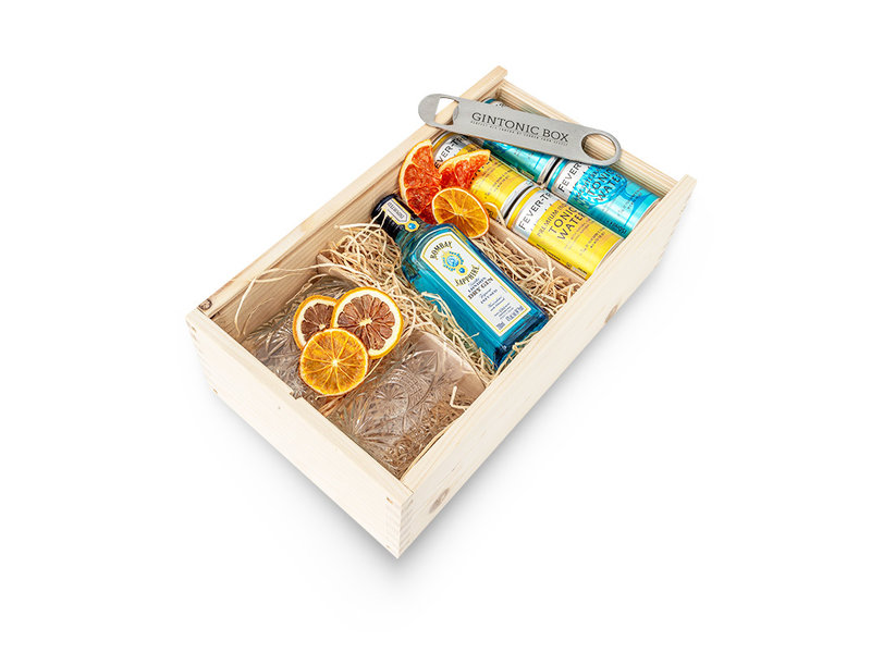 Bombay Sapphire Gin Geschenkbox mit Brille