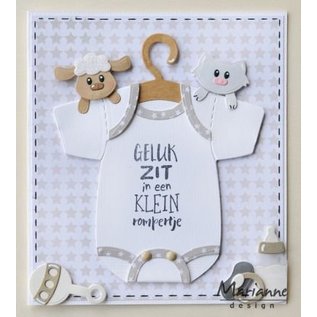 Marianne Design Stencil, Baby Tutina di Eline con appendiabiti con istruzioni video