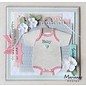 Marianne Design Stencils, Eline's Baby Onesie with Hanger with Video Instructions