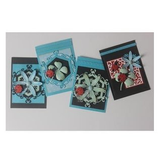 Joy!Crafts / Jeanine´s Art, Hobby Solutions Dies /  Stamping stencil + stamp SET: ladybug & Shamrocks