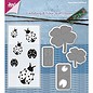 Joy!Crafts / Jeanine´s Art, Hobby Solutions Dies /  Stampaggio stencil + timbro SET: coccinella e quadrifogli