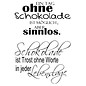 Stempel / Stamp: Transparent Stamp Transparent, texte Allemand