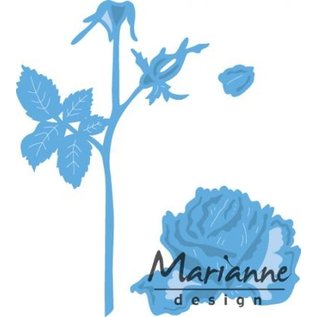 Marianne Design Punching template: Tiny's Rose