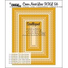 Crealies und CraftEmotions Punching template: XXL wavy rectangles
