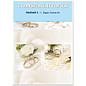 Karten und Scrapbooking Papier, Papier blöcke 1 sheet transparent papers, printed, wedding