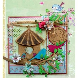 Marianne Design Cutting and embossing stencil + stamp, bird house: bird