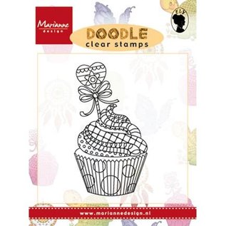 Stempel / Stamp: Transparent timbro trasparente: Doodle Cupcake