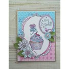 Stempel / Stamp: Transparent timbro trasparente: Doodle Cupcake