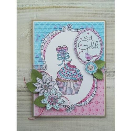 Stempel / Stamp: Transparent Transparant stempel: Doodle Cupcake Stempel / Stamp: Transparent Transparant stempel: Doodle Cupcake