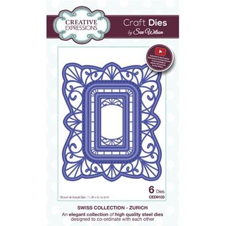 CREATIVE EXPRESSIONS und COUTURE CREATIONS Punching template: decorative frame