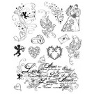 VIVA DEKOR (MY PAPERWORLD) Gennemsigtige frimærker, tema: kærlighed, bryllup