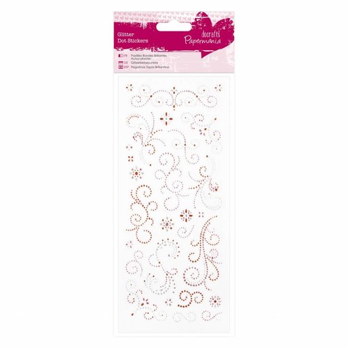 Embellishments / Verzierungen Sticker Glitzerpunkte, Verzierungen- Orange & Pink Embellishments / Verzierungen Sticker Glitzerpunkte, Verzierungen- Orange & Pink