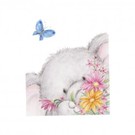 Wild Rose Studio`s Transparent stamps, A7: elephant with butterfly