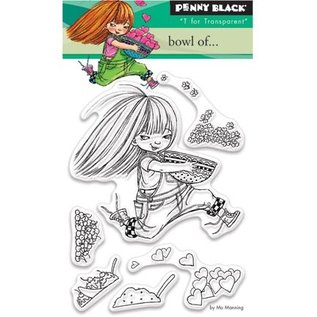 Penny Black Transparent stamps, A7: Girl with heart