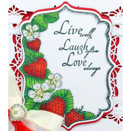 CREATIVE EXPRESSIONS und COUTURE CREATIONS Rubber stamp: Strawberry
