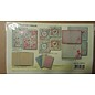 BASTELSETS / CRAFT KITS Passepartout con fiori e farfalle carte: Bastelpackung