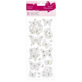 STICKER / AUTOCOLLANT Paintable Stickers: butterflies