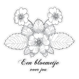 Stempel / Stamp: Transparent Marianne Design klare stempler, Blomst