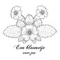 Stempel / Stamp: Transparent Marianne Design klare frimerker, Blomst