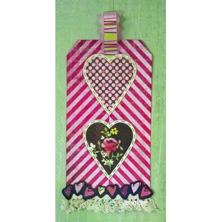 Designer Papier Scrapbooking: 30,5 x 30,5 cm Papier Booth Embrasser, briseur de coeur, Kis-3554, 30,5 x 30,5 cm