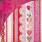 Designer Papier Scrapbooking: 30,5 x 30,5 cm Papier Baisers Booth, xoxo, Kis-3566, 30,5 x 30,5 cm