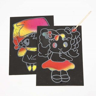 Kinder Bastelsets / Kids Craft Kits Kratzbilder, 10x15 cm (A6), 10 Stück