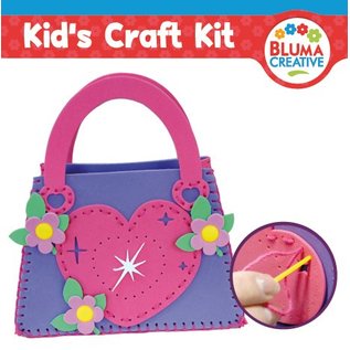 Kinder Bastelsets / Kids Craft Kits Bastelset: Herz Tasche für Kinde  - zurück vorrätig!