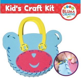 Kinder Bastelsets / Kids Craft Kits Bastelset para los niños, oso bolsa de 20 x 23 cm, TOTAL DE DULCE !!