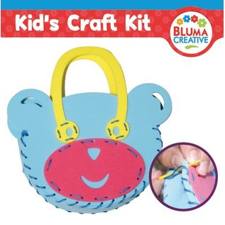 Kinder Bastelsets / Kids Craft Kits Bastelset pour les enfants, sac ours 20 x 23cm, TOTAL DOUX !!