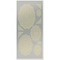 STICKER / AUTOCOLLANT Klistremerker, Doilies, vifter, bladgull, sølv speil, størrelse 10x23cm - Copy