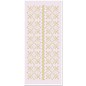 STICKER / AUTOCOLLANT Glittersticker floral ornaments 1, gold-glitter white, size 10x23cm