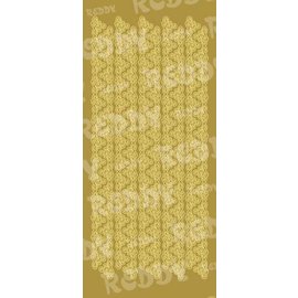 STICKER / AUTOCOLLANT Adesivi, bordi triangolo, largo, oro-oro, dimensioni 10x23cm