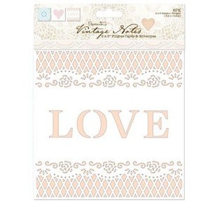 KARTEN und Zubehör / Cards Delicate Filigran (6PK) - Vintage Notes